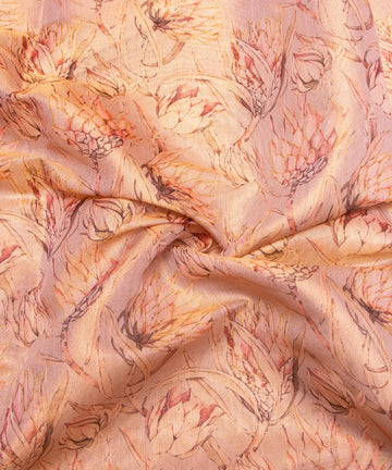 Printed Silk Tissue Fabric